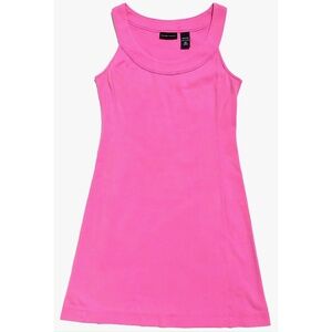 New York & Company Knit Sleeveless Sheath Dress size XS Pink Cotton Barbiecore